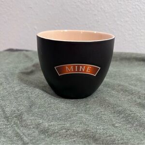Baileys Irish Cream "MINE" Matte Black Ceramic Mug collectible